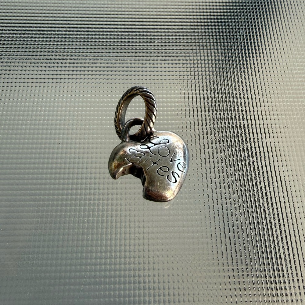 RETIRED Love Bites Silver Charm - RARE FIND